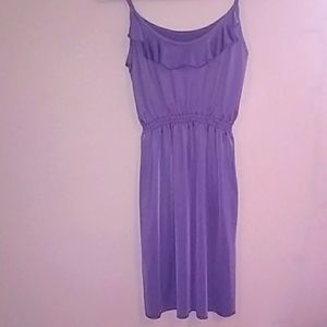 Silky purple swimsuit cover-up